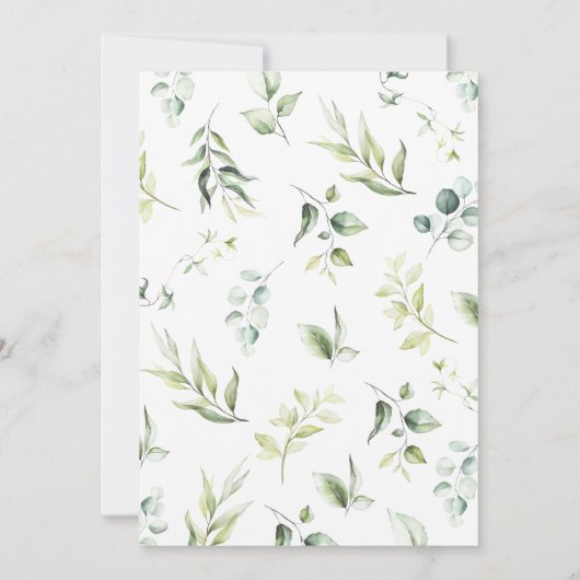 赤ん坊のシャワーの途中の小さな野生の人 招待状 (裏面)