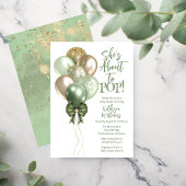 赤ん坊のシャワーをポップ・アートの浴びる風船 招待状