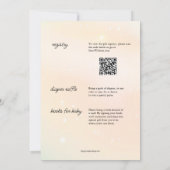 赤ん坊のシャワーを一斉に待つ 招待状 (裏面)