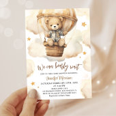 赤ん坊のシャワーを心待ちにでき男女兼用る 招待状