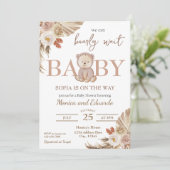 赤ん坊のシャワーを心待ちにでき男女兼用る 招待状 (スタンド正面)