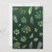 赤ん坊のシャワーを浴びる途中の小さな野生のもの 招待状 (裏面)