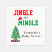 赤ん坊のシャワーを浴びる スタンダードカクテルナプキン (正面)