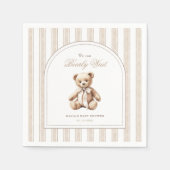 赤ん坊のシャワーエレガントを待つ スタンダードカクテルナプキン (正面)