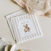 赤ん坊のシャワーエレガントを待つ スタンダードカクテルナプキン