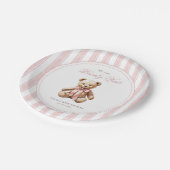 赤ん坊のシャワーエレガントを待つ ペーパープレート (アングル)