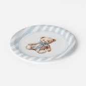 赤ん坊のシャワーエレガントを待つ ペーパープレート (アングル)