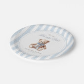 赤ん坊のシャワーエレガントを待つ ペーパープレート (アングル)