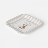 赤ん坊のシャワーエレガントを待つ ペーパープレート (傾斜あり)