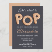 赤ん坊のシャワーポップ・アートのをユニセックス浴びる 招待状 (正面/裏面)