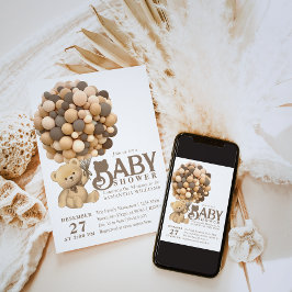 赤ん坊のシャワーモダンを心待ちにする 招待状