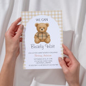 赤ん坊のシャワー名門私立校風のを心待ちにする 招待状