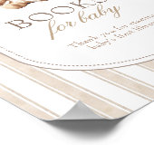 赤ん坊のシャワー本がベビーのサインを待つ ポスター (角)