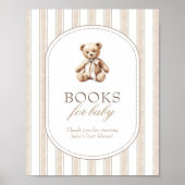 赤ん坊のシャワー本がベビーのサインを待つ ポスター (正面)