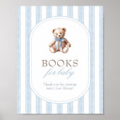 赤ん坊のシャワー本がベビーのサインを待つ ポスター (正面)