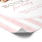 赤ん坊のシャワー本がベビーのサインを待つ ポスター (角)