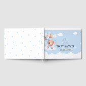 赤ん坊のシャワー男の子は可愛い ゲストブック (全面)