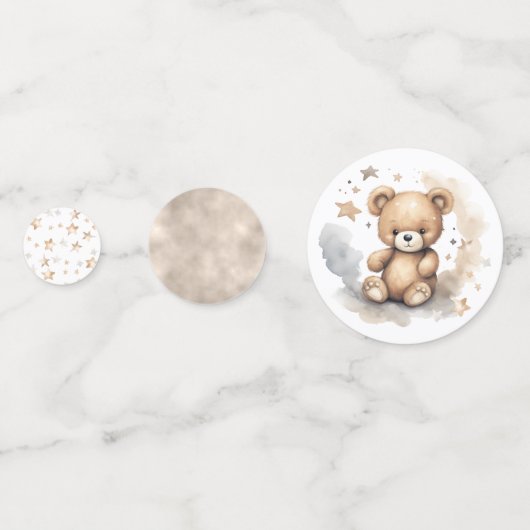 赤ん坊のシャワー男女兼用を待つ コンフェッティ (裏面)