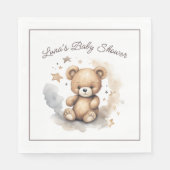 赤ん坊のシャワー男女兼用を待つ スタンダードランチョンナプキン (正面)