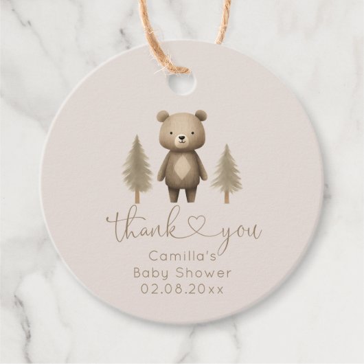 赤ん坊のシャワー男女兼用を待つ フェイバータグ (正面)