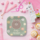 赤ん坊のシャワー男女兼用を待つ ペーパープレート (パーティー)