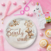 赤ん坊のシャワー男女兼用を待つ ペーパープレート (パーティー)