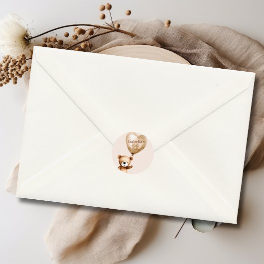 赤ん坊のシャワー男女兼用を待つ ラウンドシール