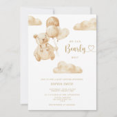 赤ん坊のシャワー男女兼用を待つ 招待状 (正面)