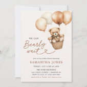 赤ん坊のシャワー男女兼用を待つ 招待状 (正面)