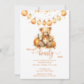 赤ん坊のシャワー男女兼用を待つ 招待状 (正面)