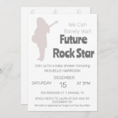 赤ん坊のシャワー男女兼用を待つ 招待状 (正面/裏面)