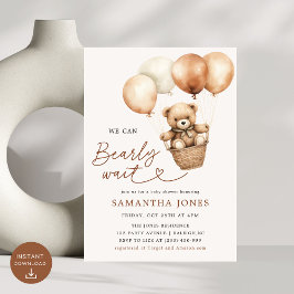 赤ん坊のシャワー男女兼用を待つ 招待状