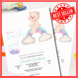 赤ん坊のシャワー男女兼用を待つ 招待状