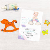 赤ん坊のシャワー男女兼用を待つ 招待状