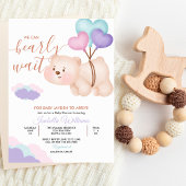 赤ん坊のシャワー男女兼用を待つ 招待状