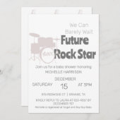 赤ん坊のシャワー男女兼用を待つ 招待状 (正面/裏面)