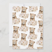 赤ん坊のシャワー男女兼用を待つ 招待状 (裏面)