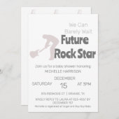 赤ん坊のシャワー男女兼用を待つ 招待状 (正面/裏面)