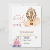 赤ん坊のシャワー男女兼用を待つ 招待状 (正面)