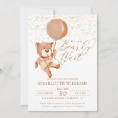 赤ん坊のシャワー男女兼用を待つ 招待状 (正面)