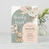 赤ん坊のシャワー男女兼用を待つ 招待状 (スタンド正面)