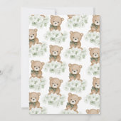 赤ん坊のシャワー男女兼用を待つ 招待状 (裏面)