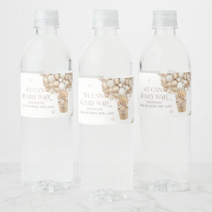 赤ん坊のシャワー男女兼用を心待ちにする ペットボトルラベル