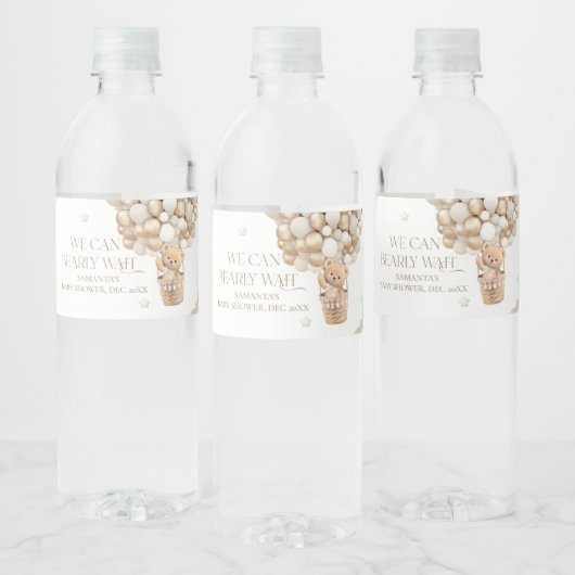 赤ん坊のシャワー男女兼用を心待ちにする ペットボトルラベル (ボトル)