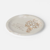 赤ん坊のシャワー男女兼用を心待ちにする ペーパープレート (アングル)