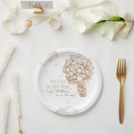 赤ん坊のシャワー男女兼用を心待ちにする ペーパープレート