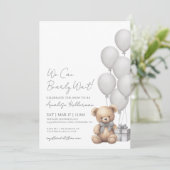 赤ん坊のシャワー男女兼用を心待ちにする 招待状 (スタンド正面)