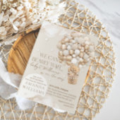 赤ん坊のシャワー男女兼用を心待ちにする 招待状