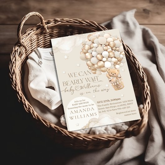 赤ん坊のシャワー男女兼用を心待ちにする 招待状