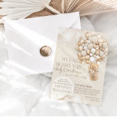 赤ん坊のシャワー男女兼用を心待ちにする 招待状